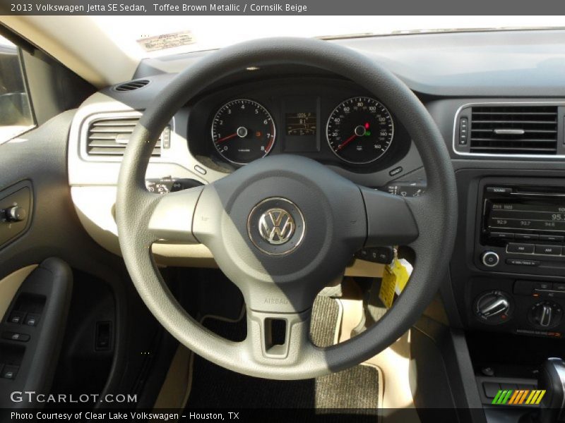 Toffee Brown Metallic / Cornsilk Beige 2013 Volkswagen Jetta SE Sedan