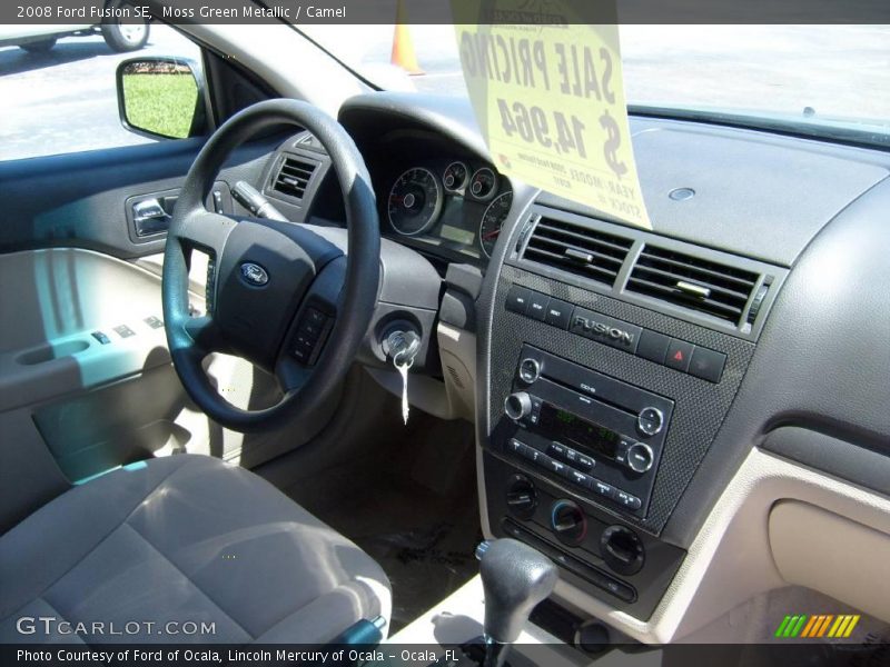 Moss Green Metallic / Camel 2008 Ford Fusion SE