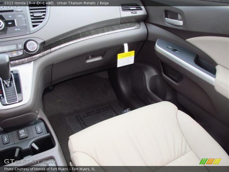 Urban Titanium Metallic / Beige 2013 Honda CR-V EX-L AWD