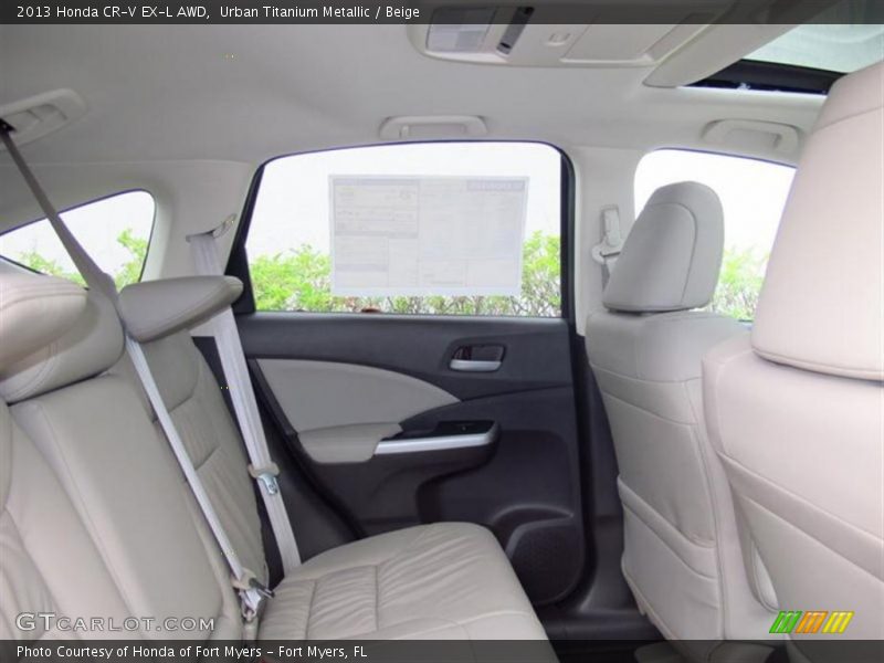 Urban Titanium Metallic / Beige 2013 Honda CR-V EX-L AWD