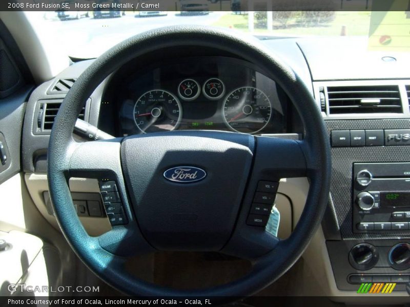 Moss Green Metallic / Camel 2008 Ford Fusion SE