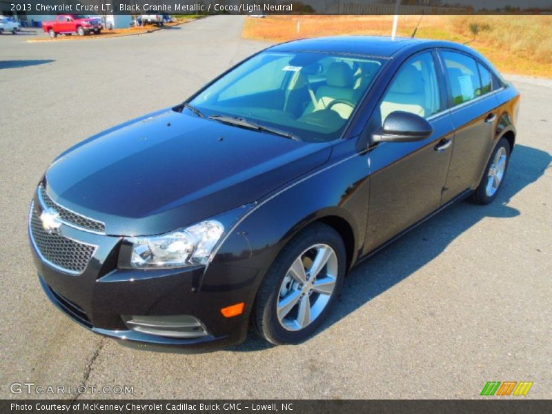Black Granite Metallic / Cocoa/Light Neutral 2013 Chevrolet Cruze LT