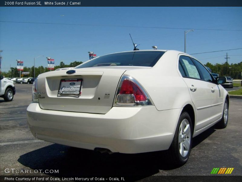 White Suede / Camel 2008 Ford Fusion SE