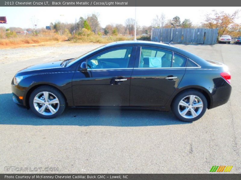 Black Granite Metallic / Cocoa/Light Neutral 2013 Chevrolet Cruze LT