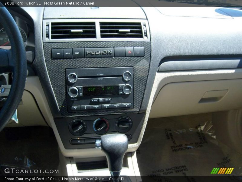 Moss Green Metallic / Camel 2008 Ford Fusion SE