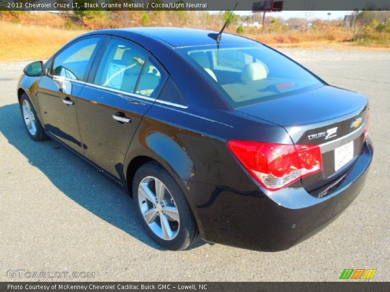 Black Granite Metallic / Cocoa/Light Neutral 2013 Chevrolet Cruze LT