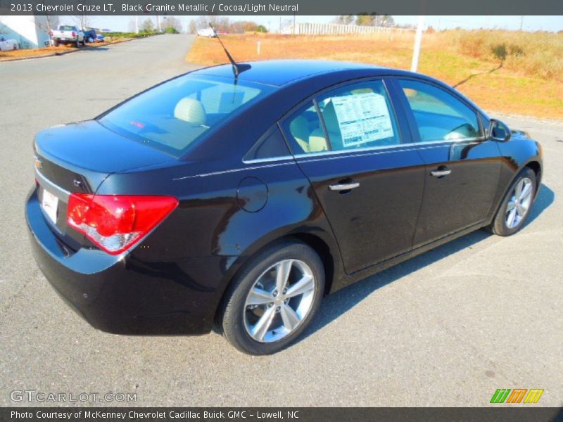Black Granite Metallic / Cocoa/Light Neutral 2013 Chevrolet Cruze LT