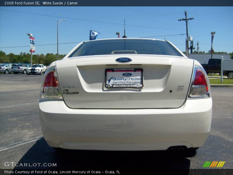 White Suede / Camel 2008 Ford Fusion SE