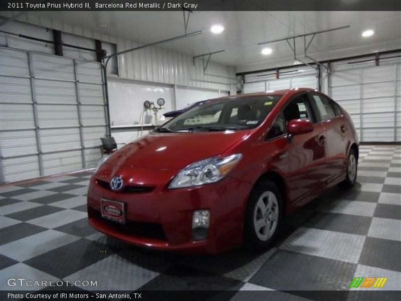 Barcelona Red Metallic / Dark Gray 2011 Toyota Prius Hybrid III