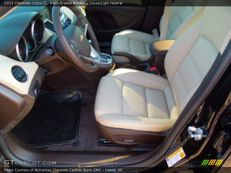 Black Granite Metallic / Cocoa/Light Neutral 2013 Chevrolet Cruze LT