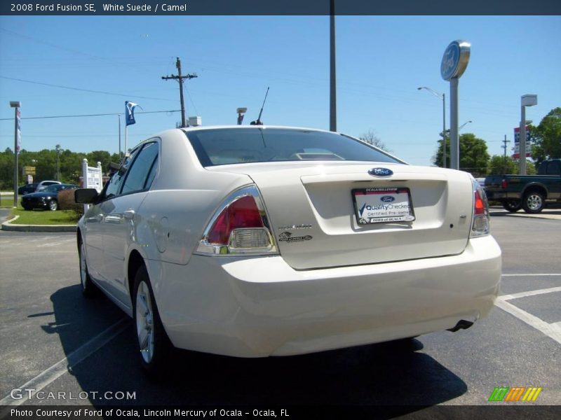 White Suede / Camel 2008 Ford Fusion SE