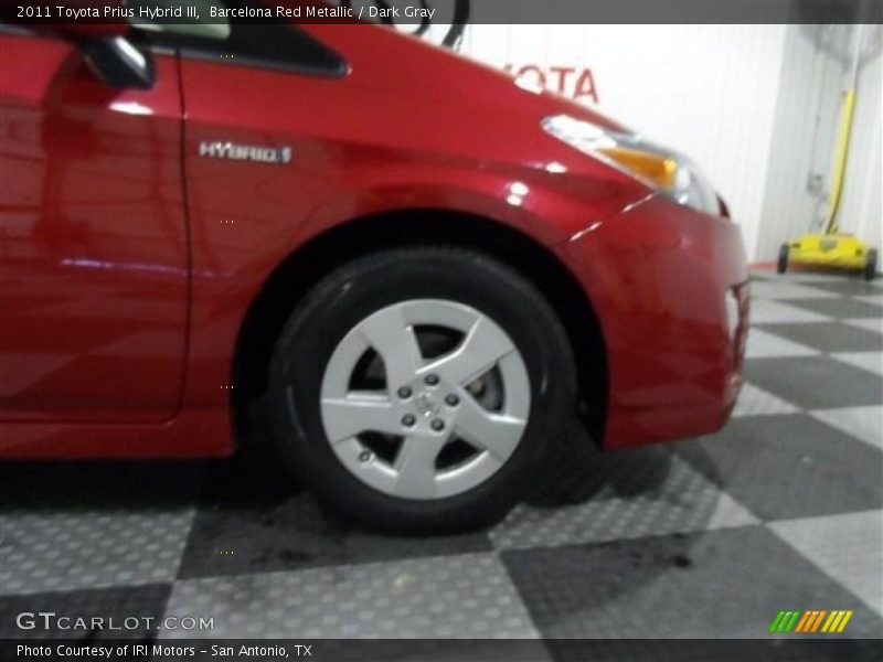 Barcelona Red Metallic / Dark Gray 2011 Toyota Prius Hybrid III