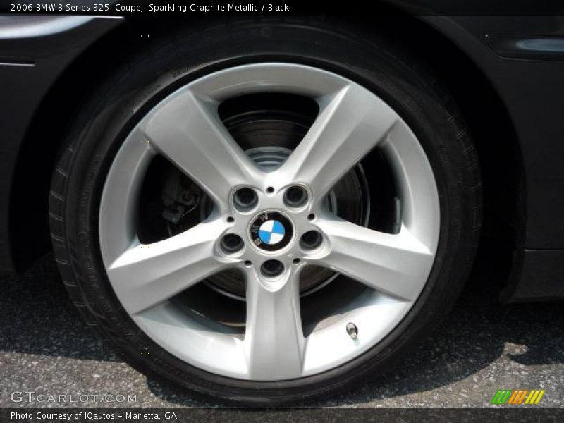 Sparkling Graphite Metallic / Black 2006 BMW 3 Series 325i Coupe
