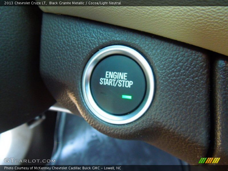 Black Granite Metallic / Cocoa/Light Neutral 2013 Chevrolet Cruze LT