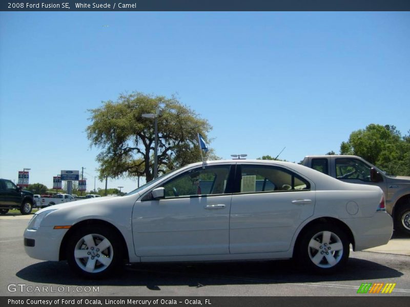 White Suede / Camel 2008 Ford Fusion SE