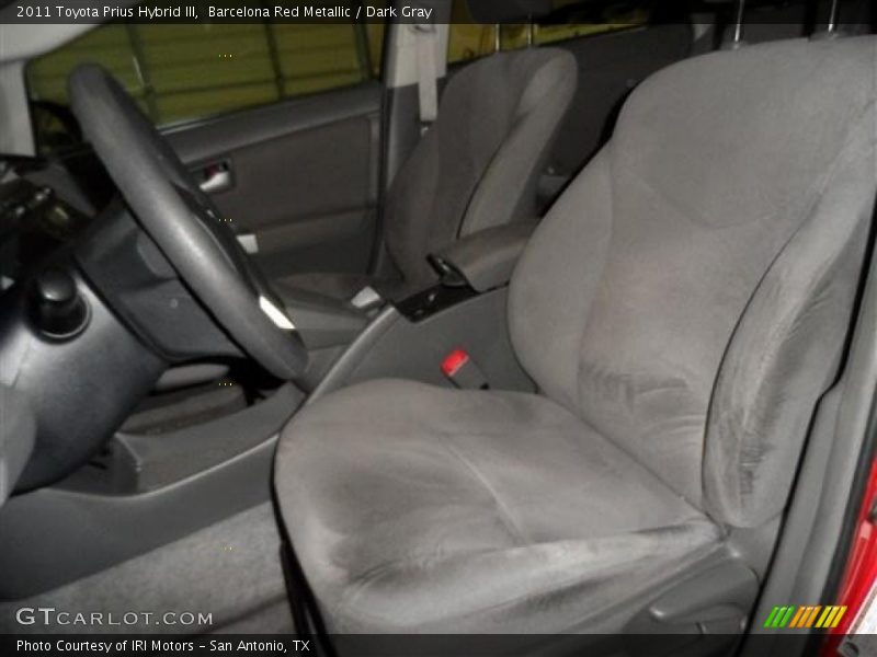 Barcelona Red Metallic / Dark Gray 2011 Toyota Prius Hybrid III