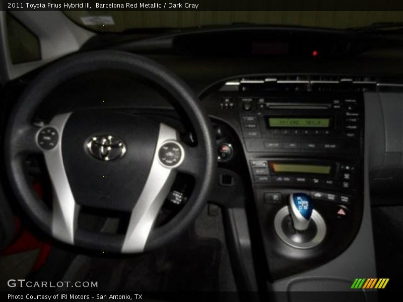 Barcelona Red Metallic / Dark Gray 2011 Toyota Prius Hybrid III