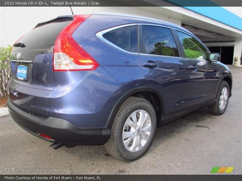 Twilight Blue Metallic / Gray 2013 Honda CR-V EX-L