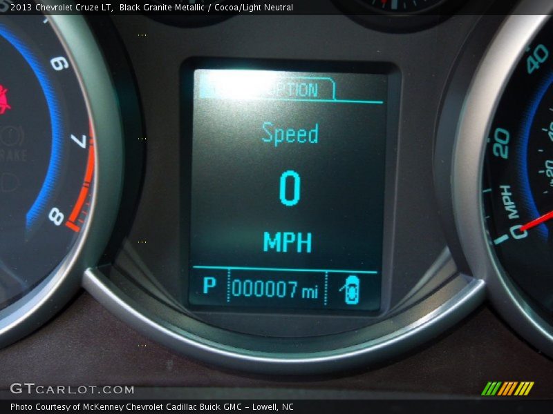 Black Granite Metallic / Cocoa/Light Neutral 2013 Chevrolet Cruze LT