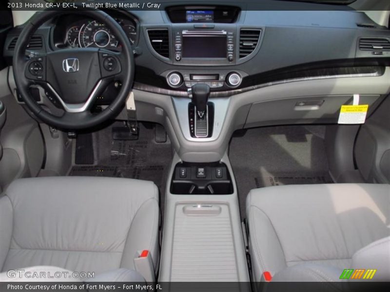 Twilight Blue Metallic / Gray 2013 Honda CR-V EX-L