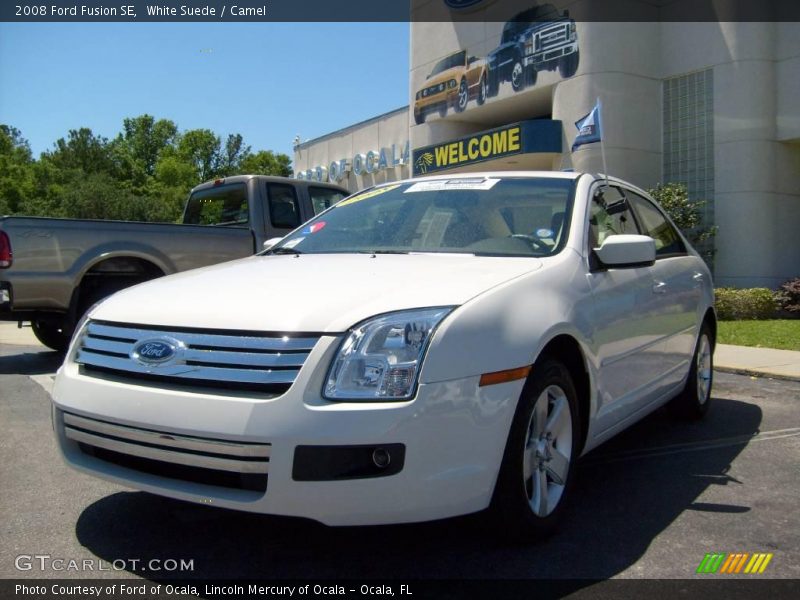 White Suede / Camel 2008 Ford Fusion SE