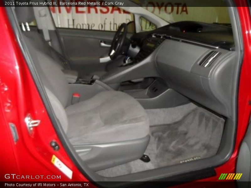 Barcelona Red Metallic / Dark Gray 2011 Toyota Prius Hybrid III