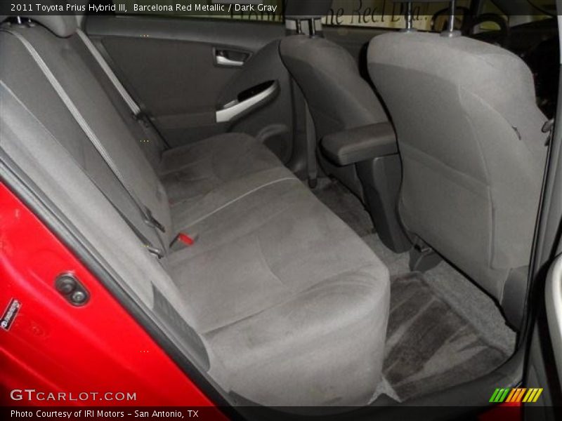 Barcelona Red Metallic / Dark Gray 2011 Toyota Prius Hybrid III