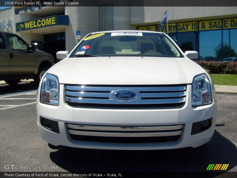 White Suede / Camel 2008 Ford Fusion SE