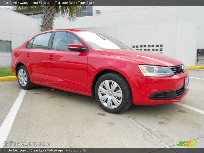Tornado Red / Titan Black 2013 Volkswagen Jetta SE Sedan