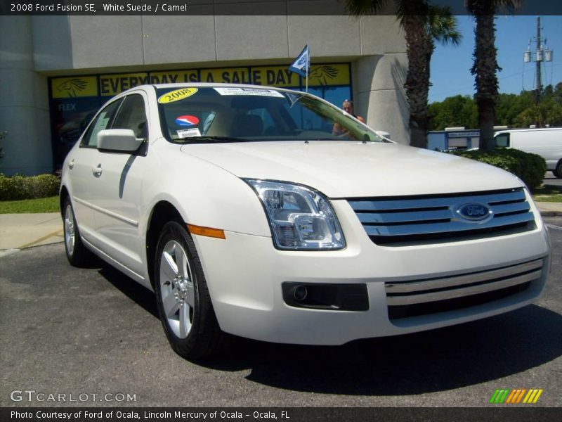 White Suede / Camel 2008 Ford Fusion SE