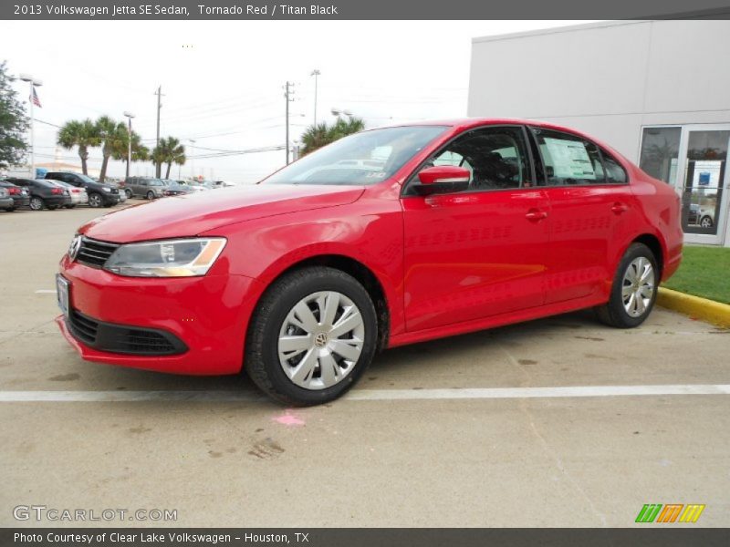 Tornado Red / Titan Black 2013 Volkswagen Jetta SE Sedan