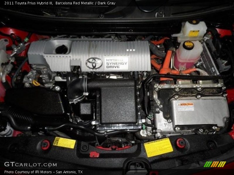 Barcelona Red Metallic / Dark Gray 2011 Toyota Prius Hybrid III