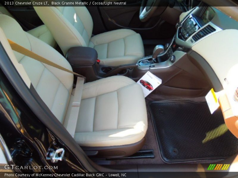 Black Granite Metallic / Cocoa/Light Neutral 2013 Chevrolet Cruze LT