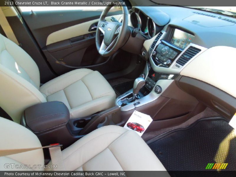 Black Granite Metallic / Cocoa/Light Neutral 2013 Chevrolet Cruze LT