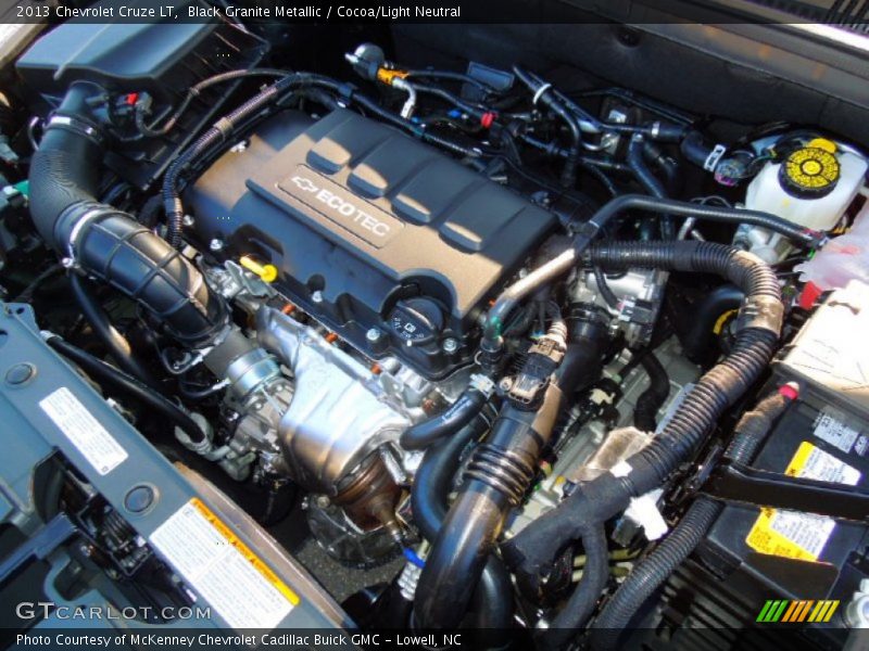 Black Granite Metallic / Cocoa/Light Neutral 2013 Chevrolet Cruze LT