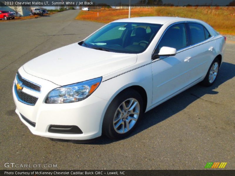 Summit White / Jet Black 2013 Chevrolet Malibu LT