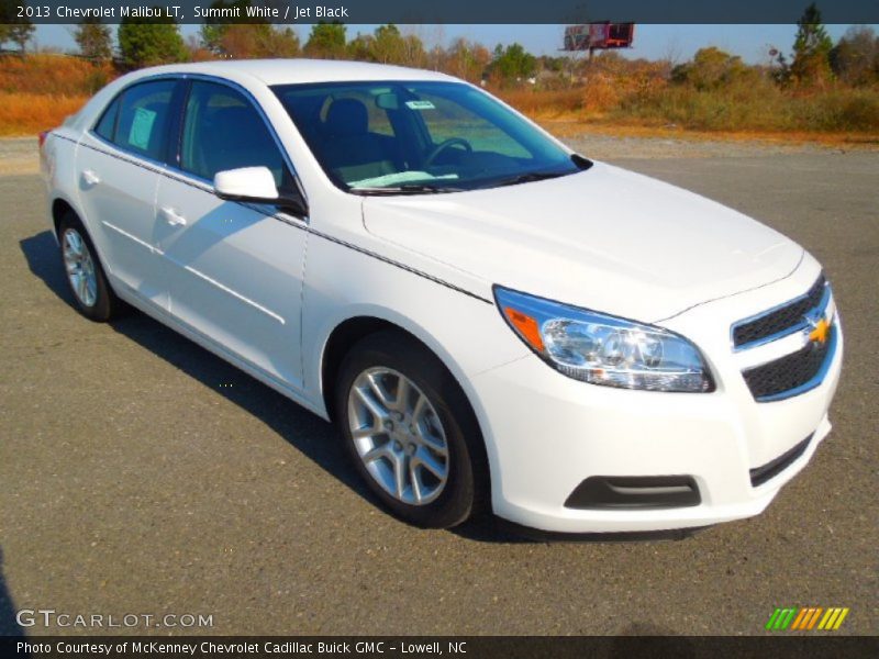 Summit White / Jet Black 2013 Chevrolet Malibu LT