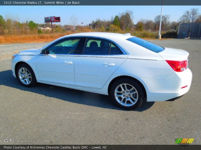 Summit White / Jet Black 2013 Chevrolet Malibu LT