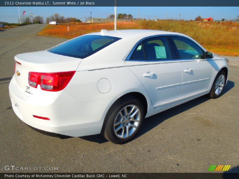 Summit White / Jet Black 2013 Chevrolet Malibu LT