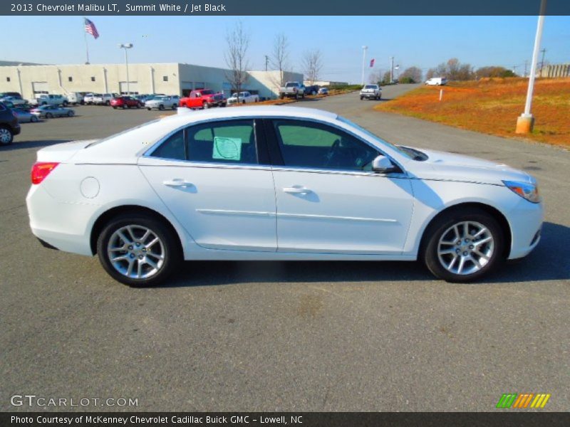 Summit White / Jet Black 2013 Chevrolet Malibu LT