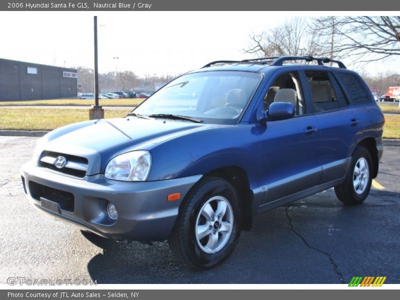 Nautical Blue / Gray 2006 Hyundai Santa Fe GLS