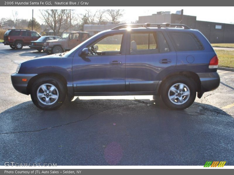 Nautical Blue / Gray 2006 Hyundai Santa Fe GLS
