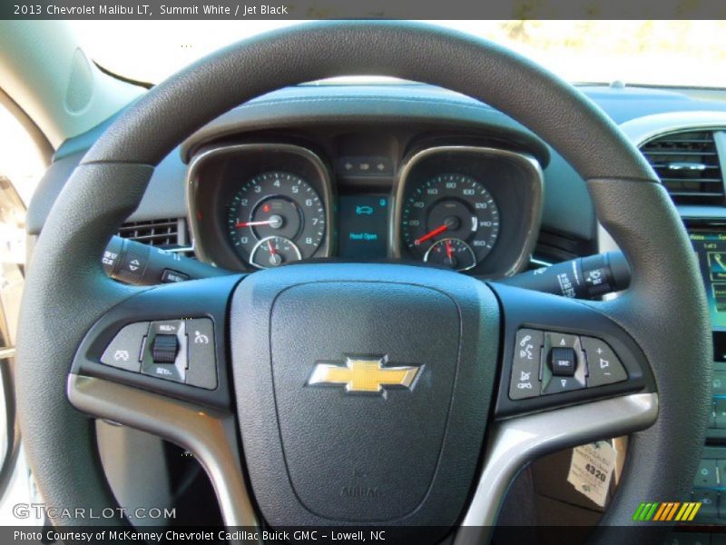 Summit White / Jet Black 2013 Chevrolet Malibu LT