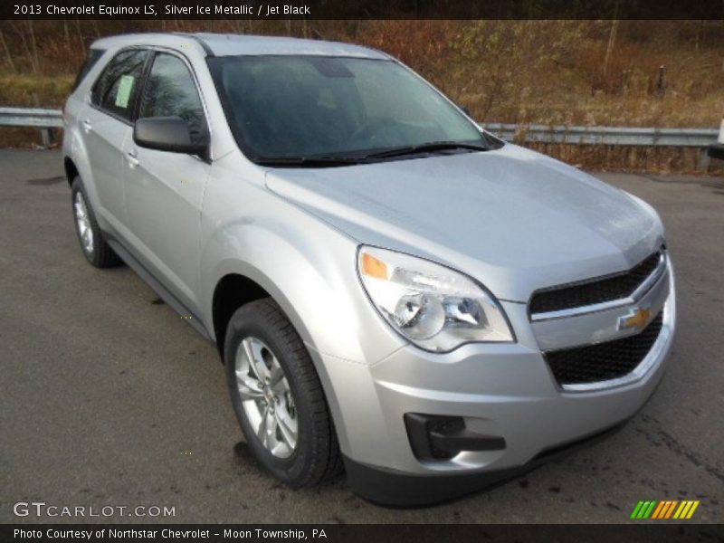 Silver Ice Metallic / Jet Black 2013 Chevrolet Equinox LS