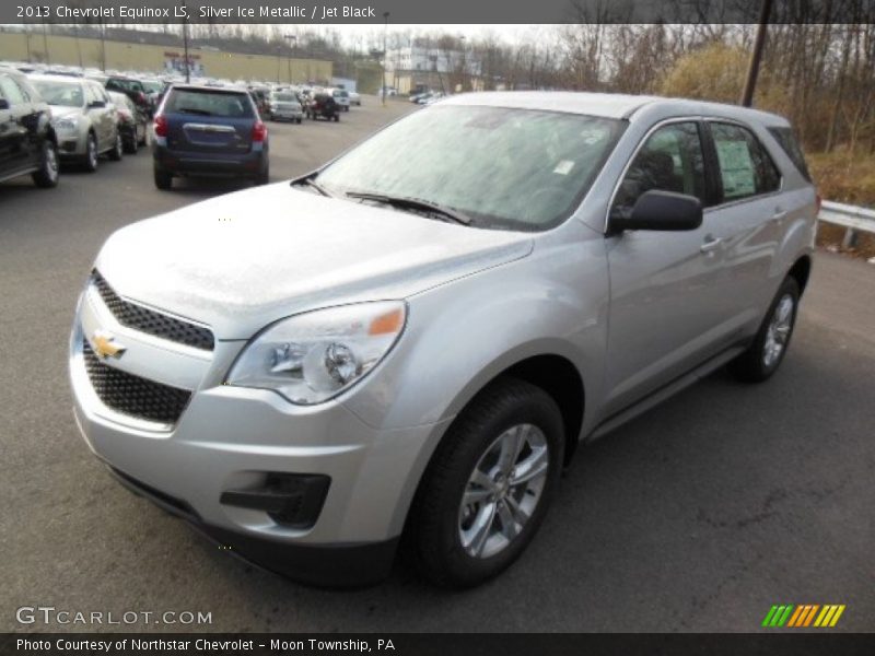 Silver Ice Metallic / Jet Black 2013 Chevrolet Equinox LS