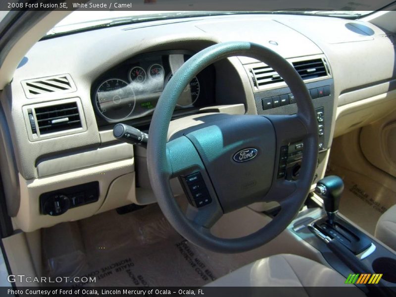 White Suede / Camel 2008 Ford Fusion SE