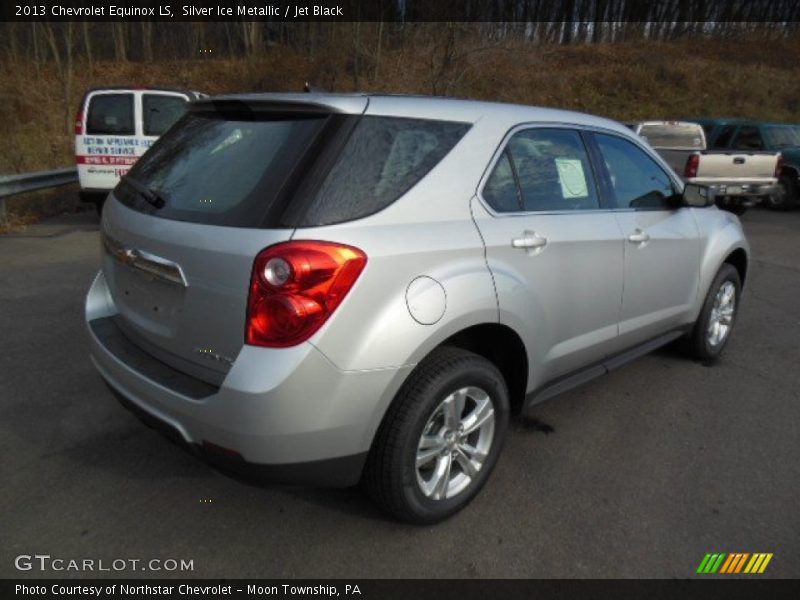 Silver Ice Metallic / Jet Black 2013 Chevrolet Equinox LS