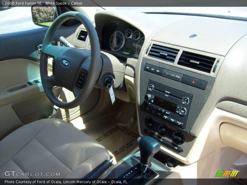 White Suede / Camel 2008 Ford Fusion SE