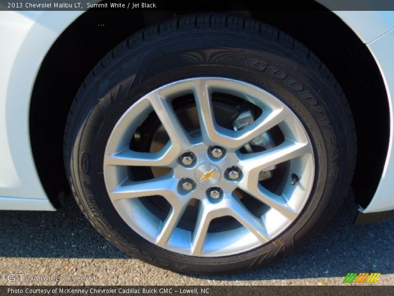 Summit White / Jet Black 2013 Chevrolet Malibu LT