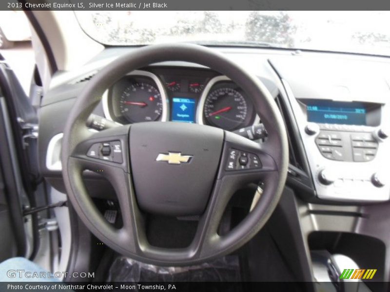 Silver Ice Metallic / Jet Black 2013 Chevrolet Equinox LS